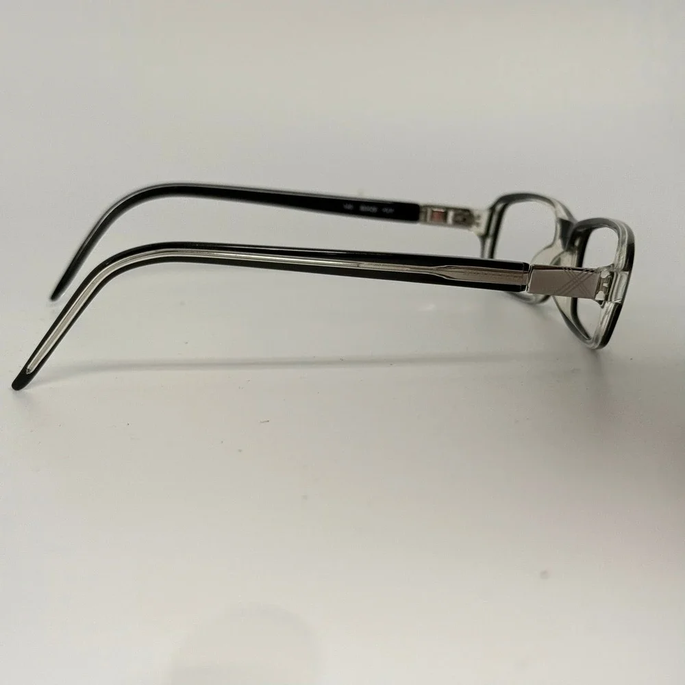 Burberry B8426 YV7 Black Clear Rectangular Eyeglass Frames 140mm
